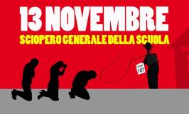 Suport a la vaga en l’ensenyament el 13 de novembre a Itàlia