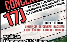 Intersindical Valenciana manifesta el seu suport treballadores de la maduixa