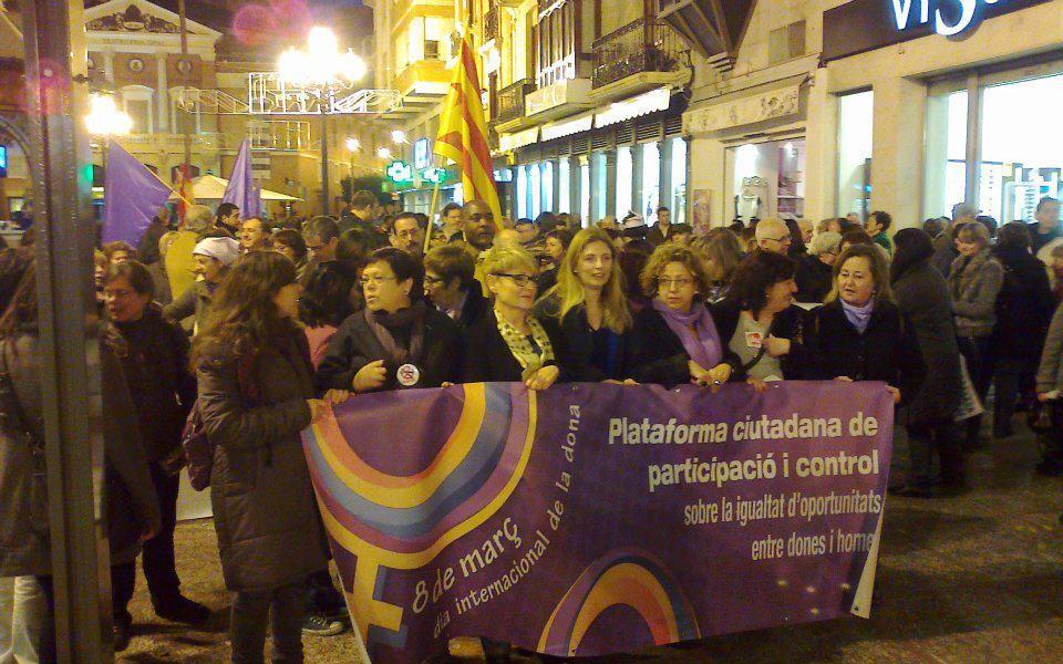 Manifestació del 8 de març del 2012 a Castelló