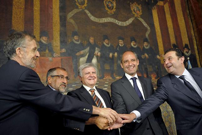 Acte de signatura del II Pacte Valencià pel Creixement i l'Ocupació (PAVACE)