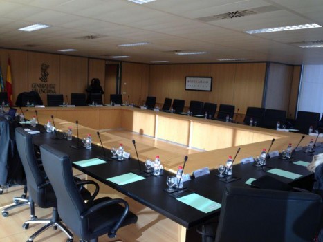 Sala de reunions de la Mesa General de Negociació