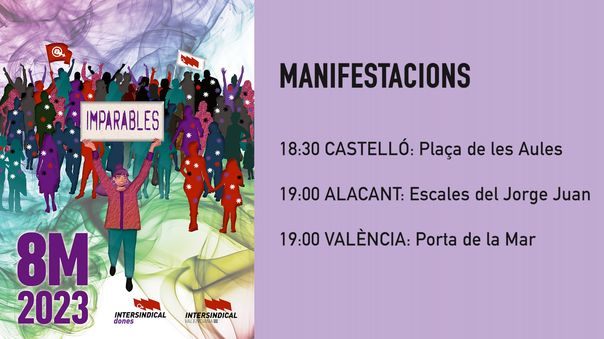 Totes al carrer el pròxim 8M!