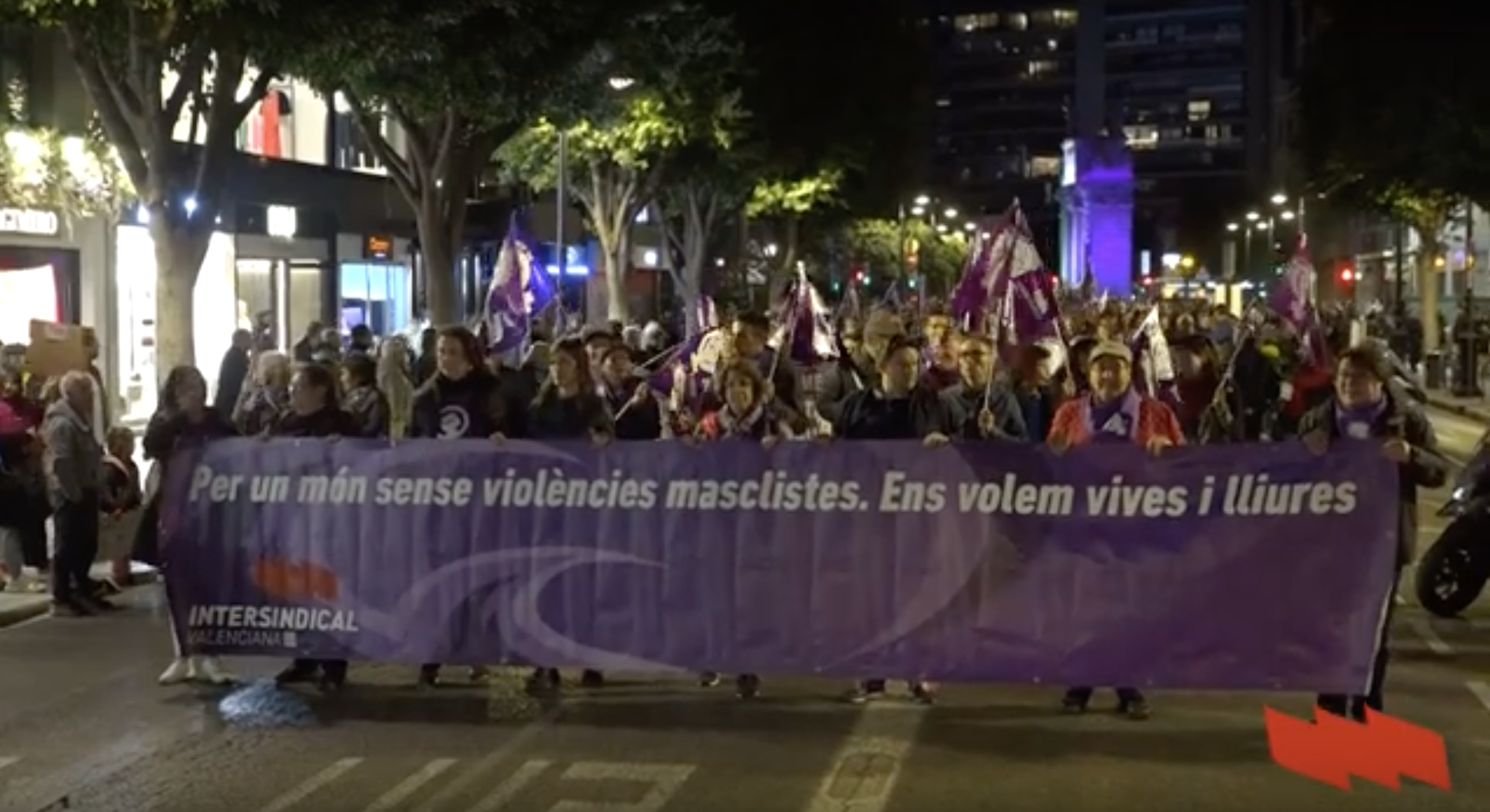 “Per un món sense violències masclistes” - Participació de la Intersindical Valenciana en les manifestacions del 25N 2023