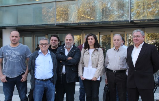 Representants sindicals de CSIF, SI, USO i Intersindical Valenciana