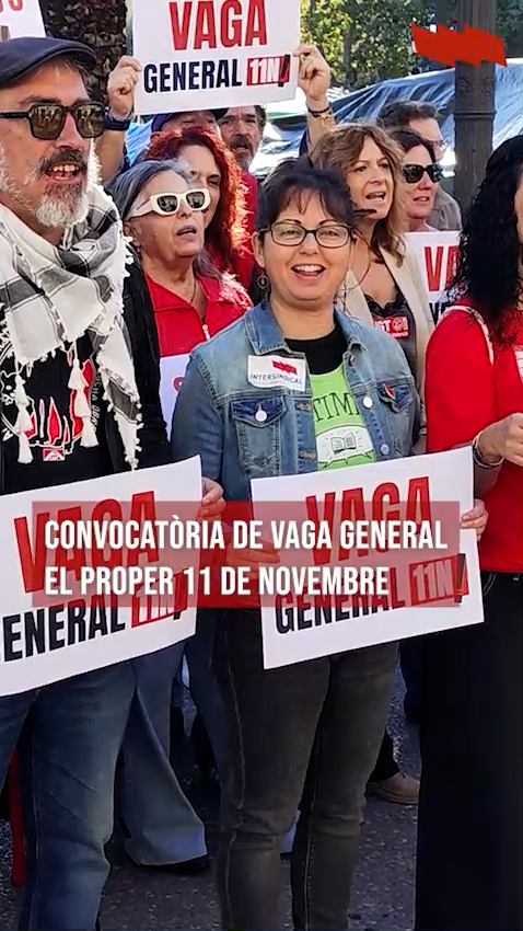 Front comú per a l’11N: Convocada la vaga general al País Valencià