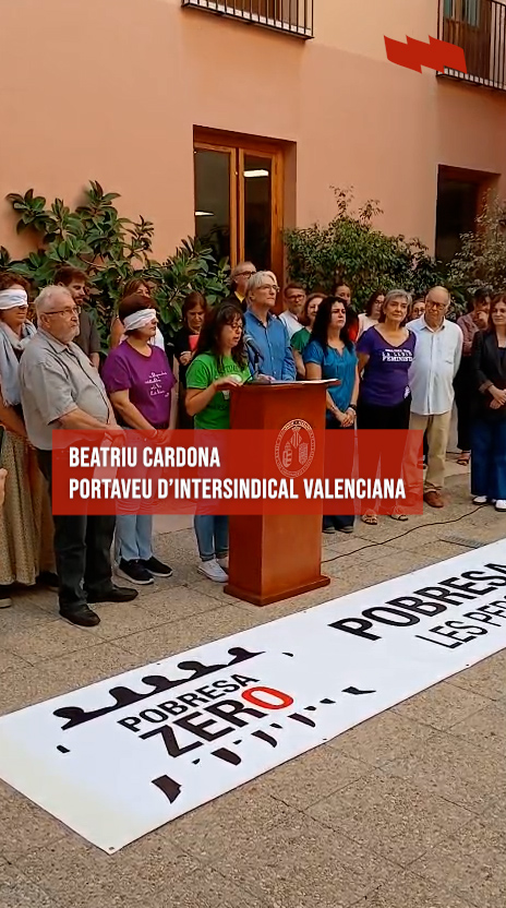 Intersindical Valenciana amb Pobresa Zero “Les persones primer”