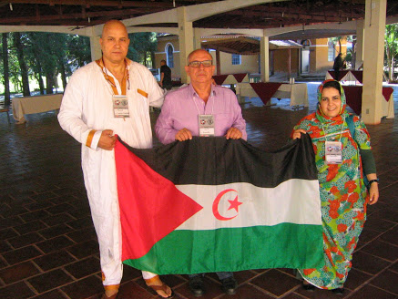Albert Sansano, de la Intersindical, amb delegació sahrauí