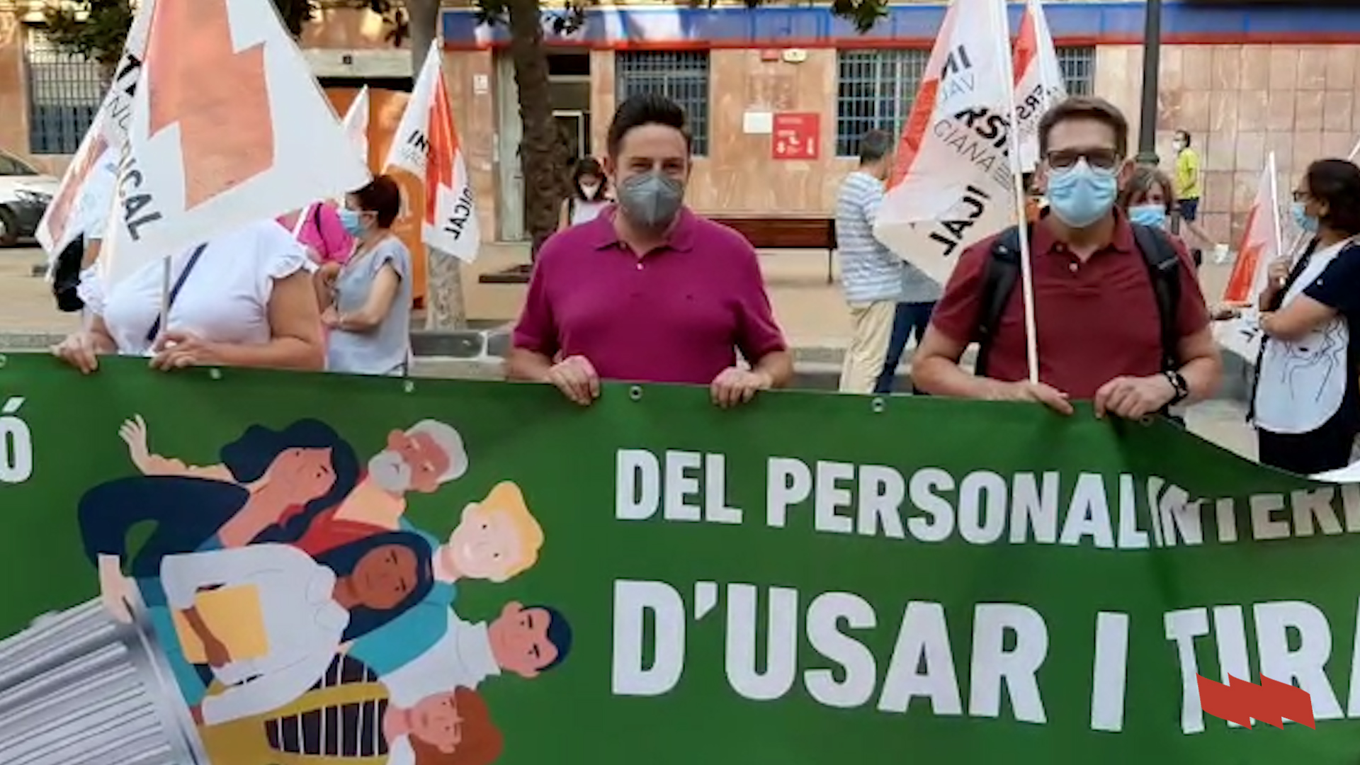 Concentració a València per la consolidació del personal temporal de les administracions