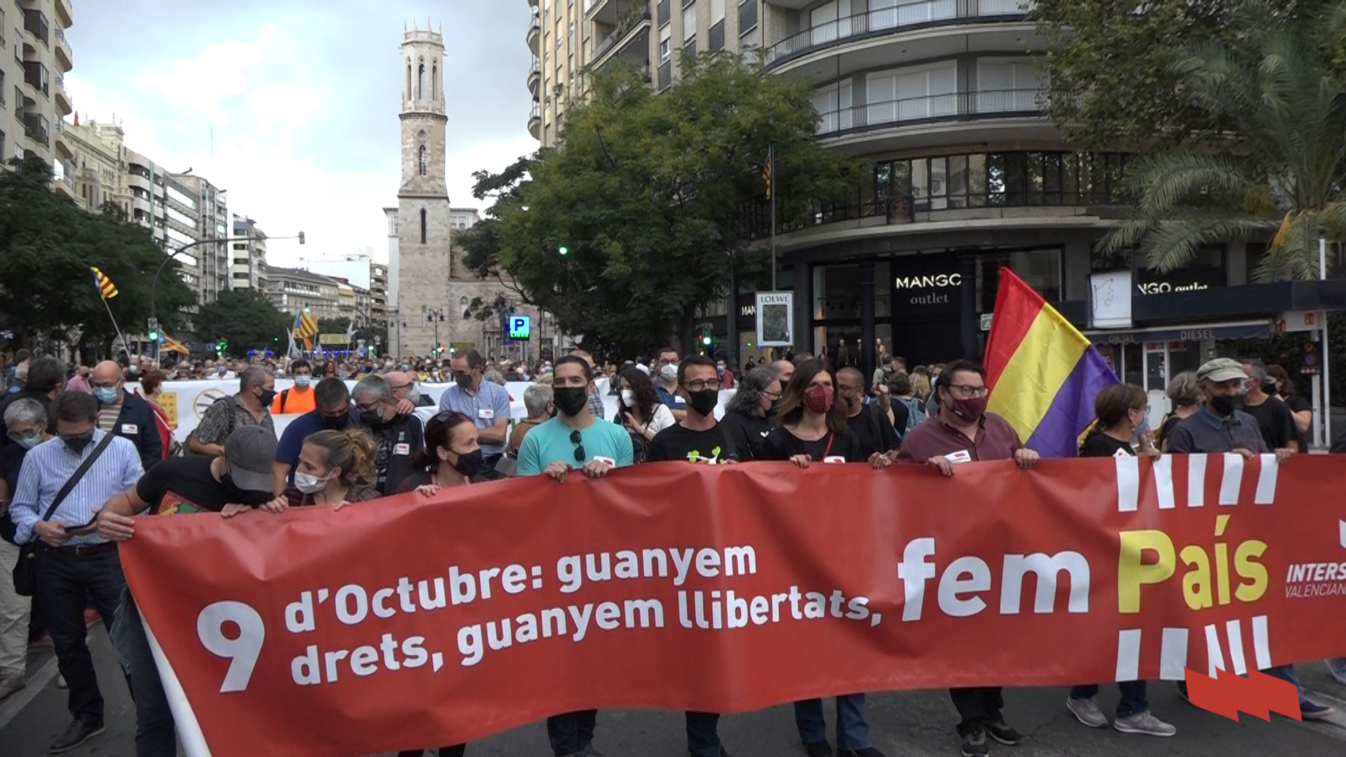 ‘Guanyem drets, guanyem llibertats, fem país’ - Manifestació 9 d’octubre 2021
