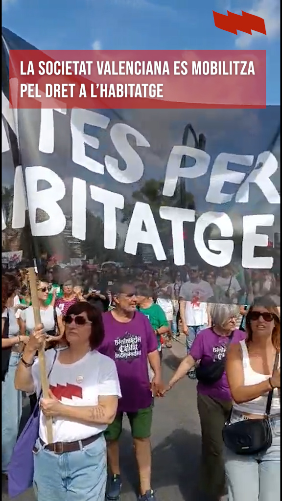 Intersindical Valenciana se suma a les mobilitzacions pel dret a l’habitatge