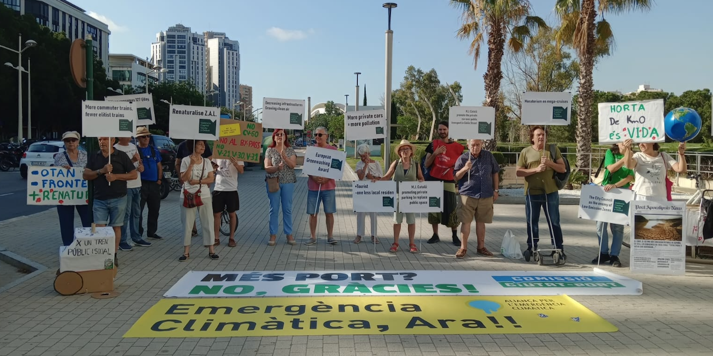 Manifestació en el “Fòrum Europeu de Ciutats pel Clima”