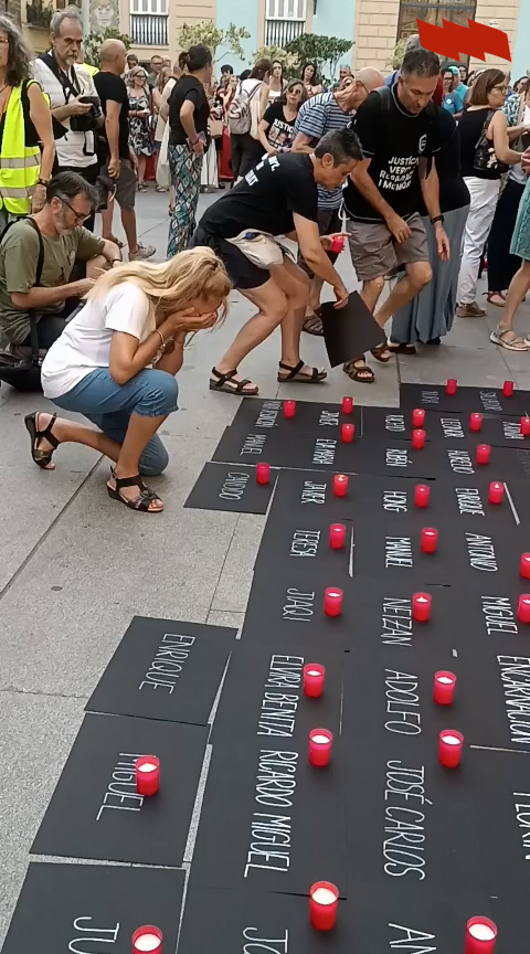 Intersindical Valenciana participa en la concentració - vetlatori en memòria de les víctimes de la dana