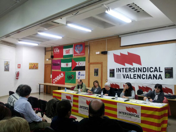 Aspecte de la taula redona de 12 de desembre, sobre la contrareforma de l'Administració Local /FOTO Miquel Calatayud
