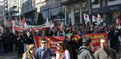 Manifestació del 19 de febrer de 2012, a Alacant