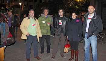 Concentració a Jaen, el 21 de febrer, en solidaritat amb València.