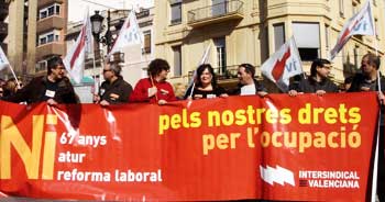 La manifestació del 19 de febrer a Castelló