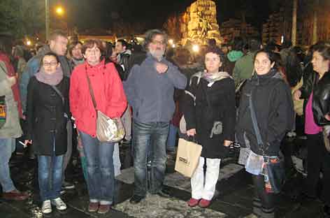 Concentració del 21 de febrer a Plama de Mallorca, en solidaritat amb el País Valencià.
