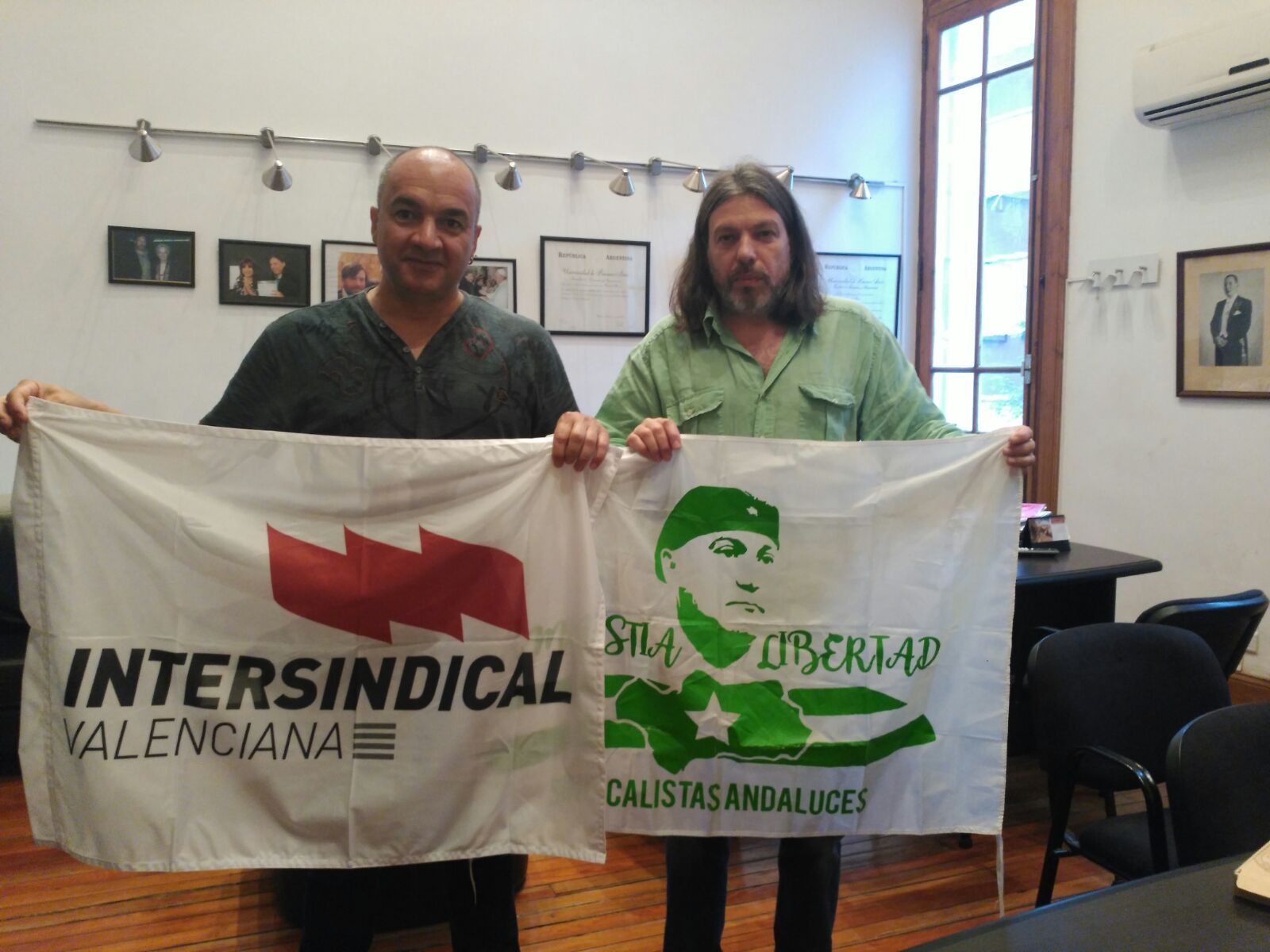Paco González amb Daniel Ricci, secretari General de ADUBA i líder sindical de FEDUM i FESIDUAS