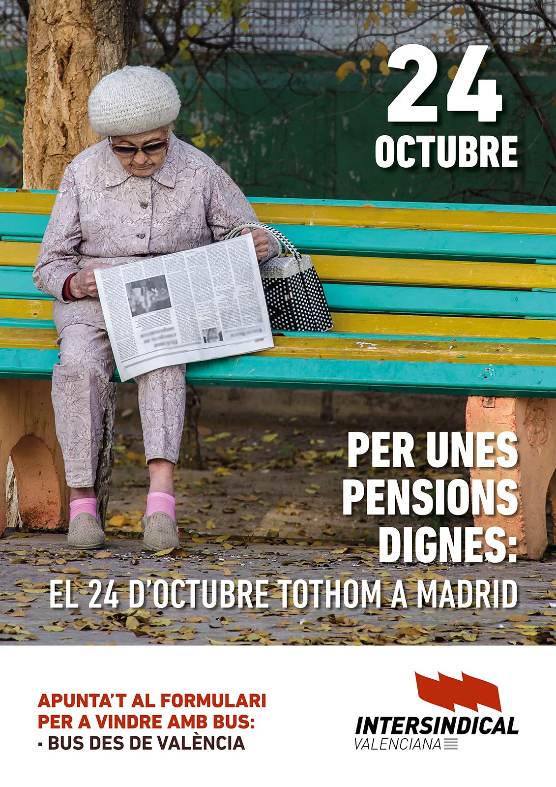 Manifestació en defensa de les pensions a Madrid