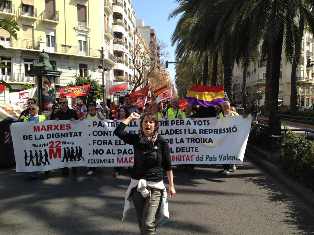 Eixida de la Marxa, diumenge passat a València