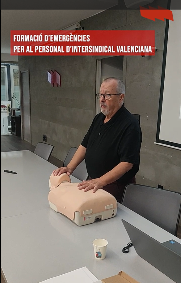 Curs d’emergències per al personal d’Intersindical Valenciana