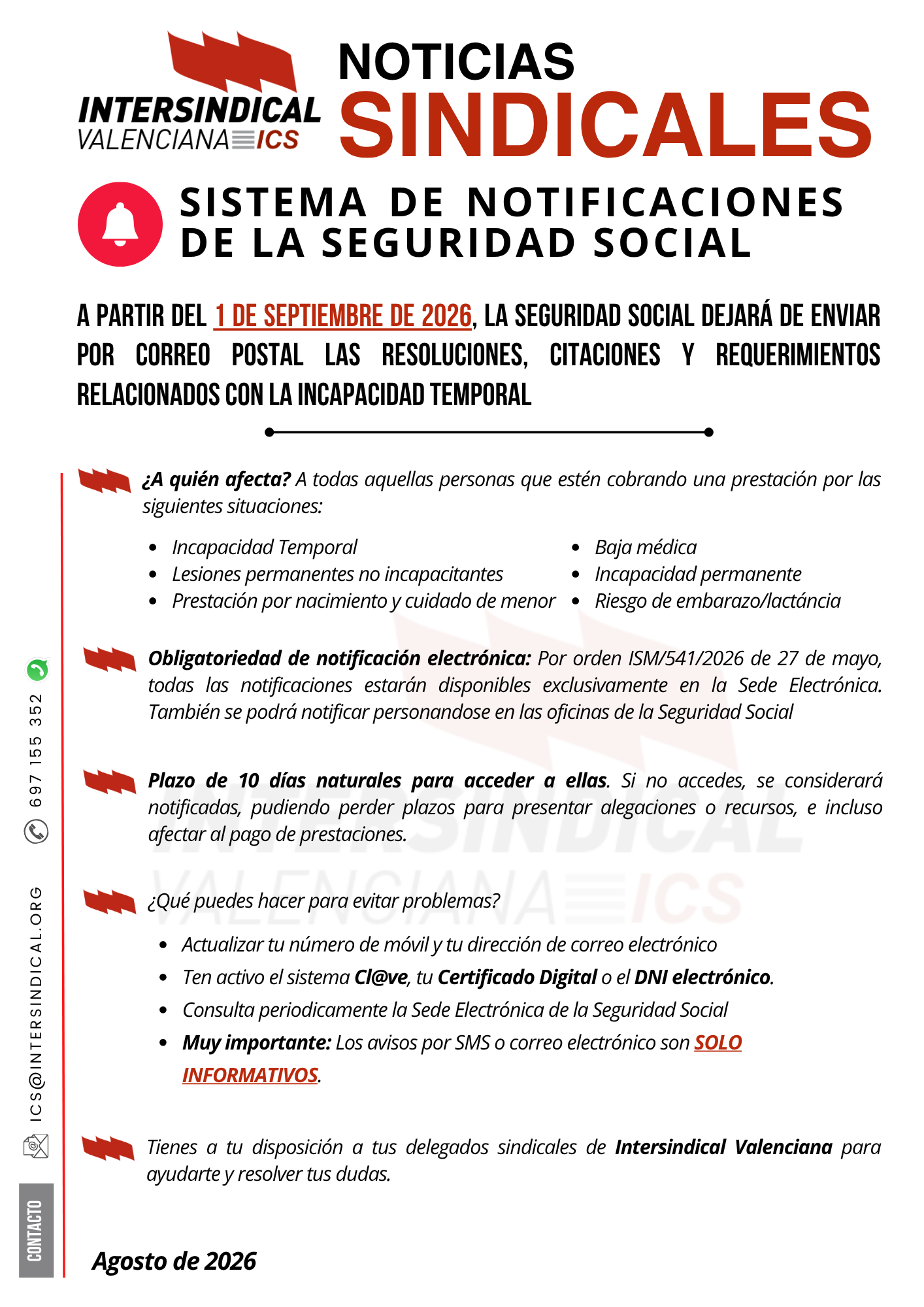 Cambios en el sistema de notificaciones de la Seguridad Social