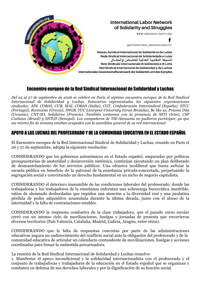 Suport al professorat - Luttes