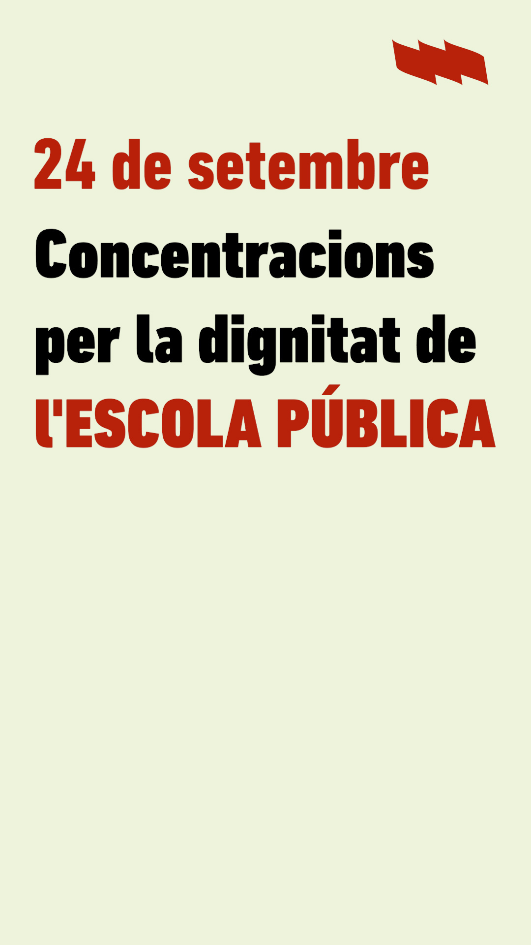 Concentracions a les portes dels centres educatius