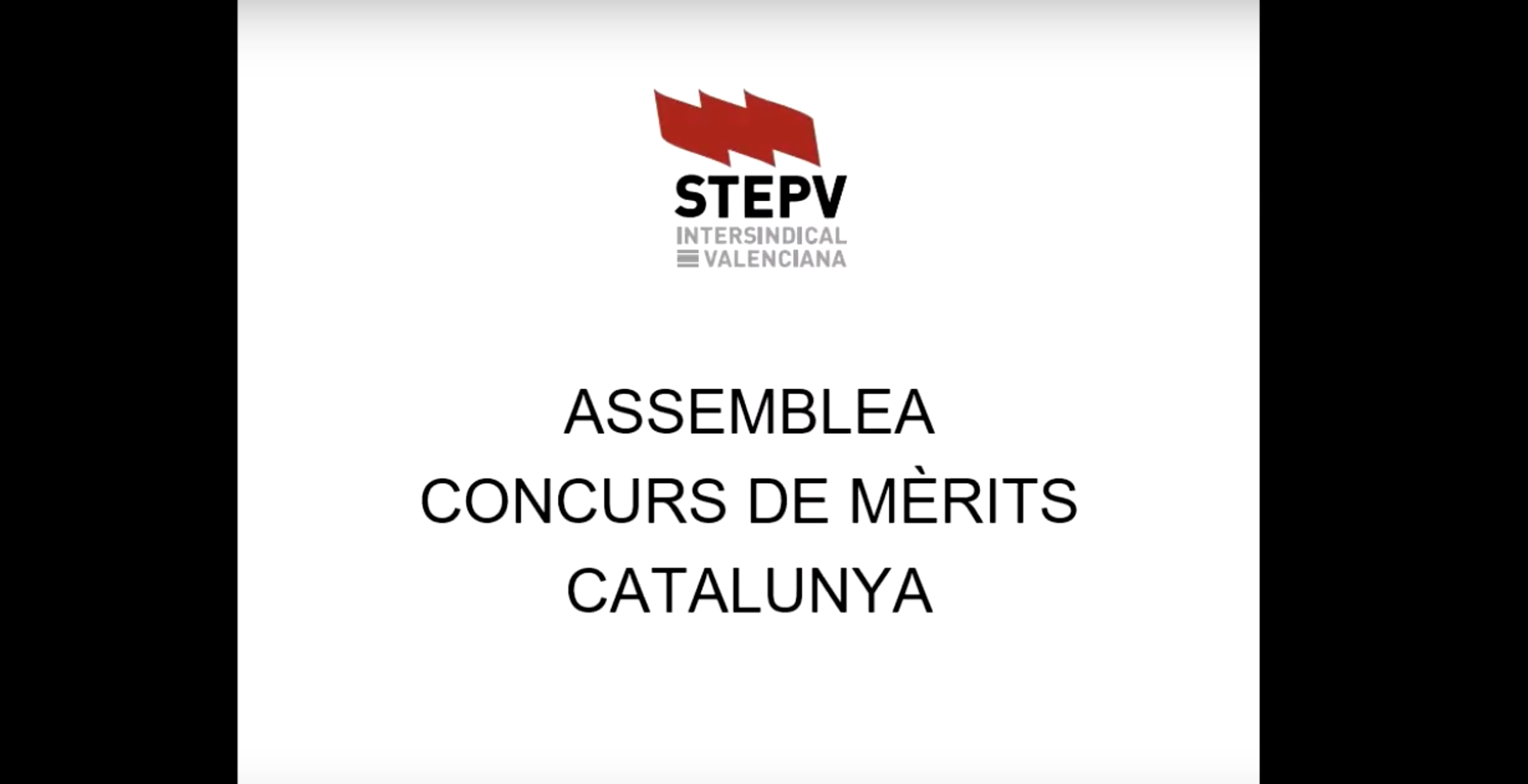 Assemblea sobre el concurs de mèrits de Catalunya