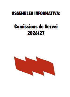 Assemblea informativa: Comissions de Servei 2026-27