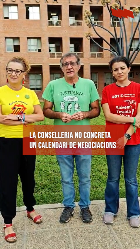 Junta de Portaveus: La Conselleria es nega a concretar un calendari de negociació dels temes pendents