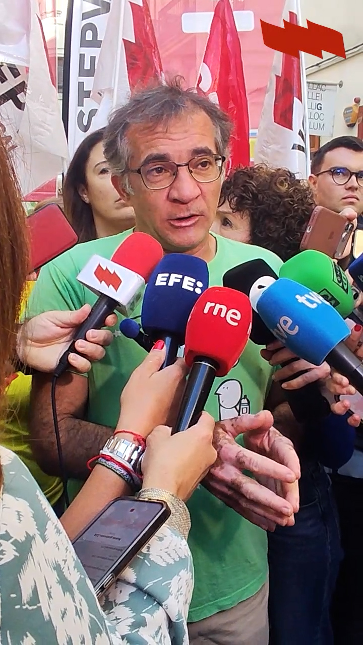 La lluita del professorat continua de nord a sud del país. STEPV eixgeix al president Pérez Llorca que assumisca la negociació o que dimitisquen.