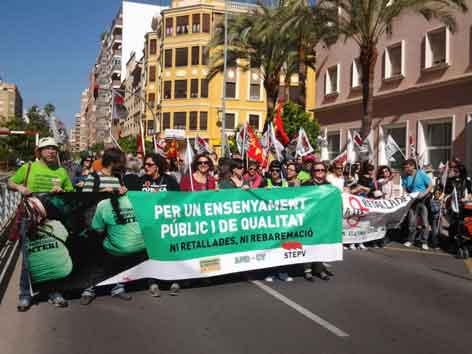 Manifestació a Castelló