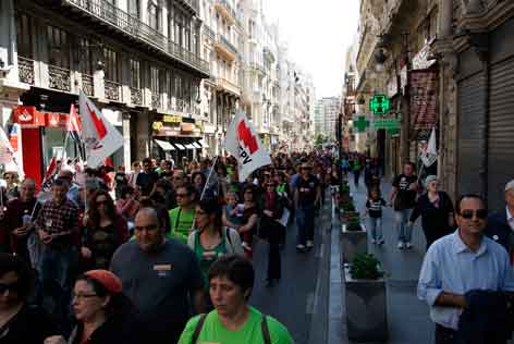 Manifestació a València