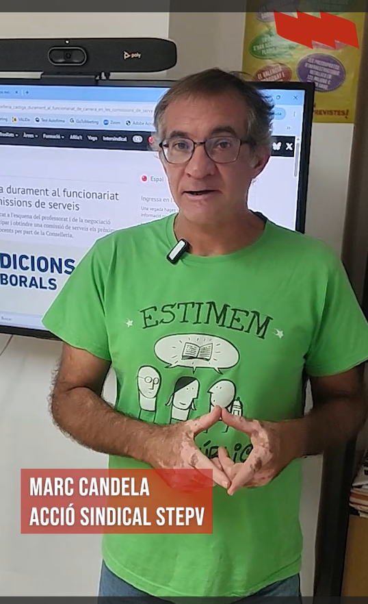 La Conselleria castiga durament al funcionariat de carrera en les comissions de serveis