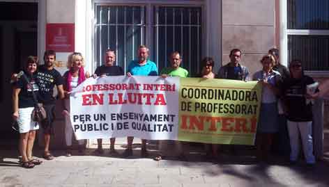 Concentració de professorat interí als Serveis territorials de Castelló