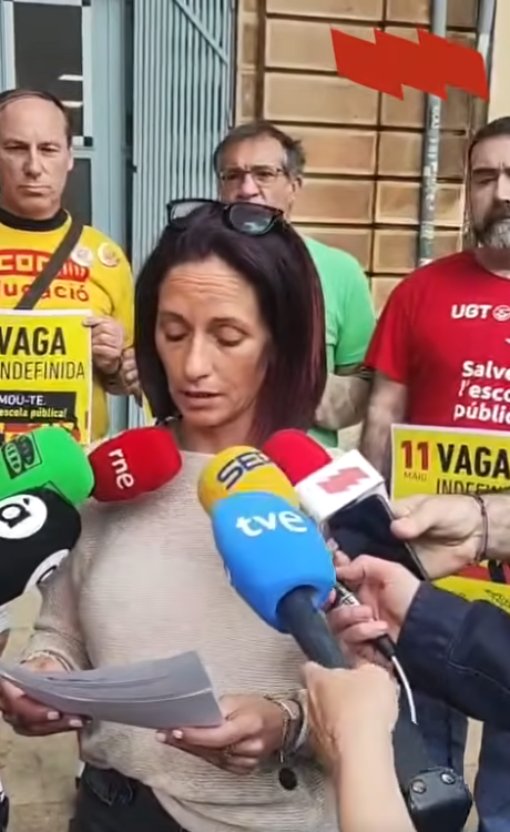 La Plataforma per l’Ensenyament Públic dona suport a la vaga