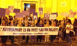 Intersindical Valenciana en la concentració del 28 d’octubre per un avortament lliure i gratuït