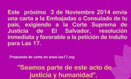 #IndultoYa #LibertadAlas17 #ElSalvador
