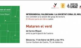 Carme Miquel parla de Mataren el verd