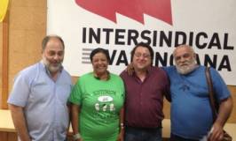 La diputada i dirigent sindical cubana Caridad Pérez es reuneix amb Intersindical Valenciana