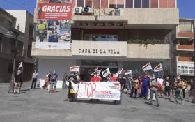 Intersindical Valenciana es concentra a l’Ajuntament de Mislata
