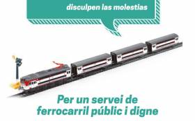 Per un servei de ferrocarril públic, social, sostenible, adaptat, segur i de qualitat