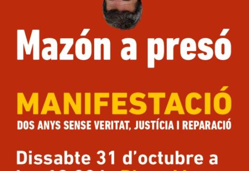 Intersindical Valenciana anima a participar en la manifestació del 31 d’octubre pels dos anys de la dana