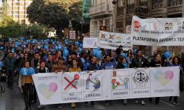 Intersindical Valenciana participa en la marxa de la Plataforma en Defensa de les Persones amb  Trastorn de l’Espectre Autista.