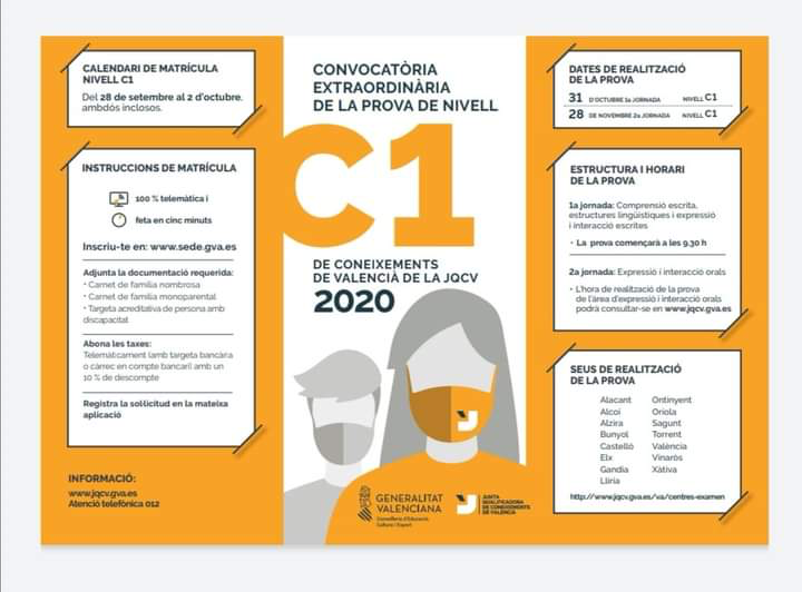 Convocatòria Extraordinària Valencià C1