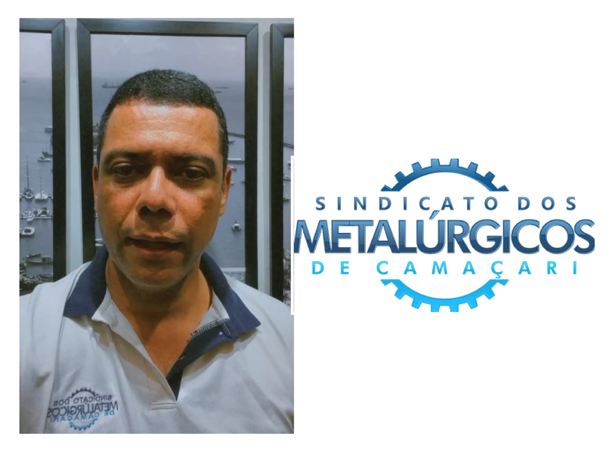 Julio Bomfim, Pdte. Sindicato Metalúrgicos de Camaçari (Bahía de Brasil) muestra su apoyo a la plantilla de Ford y al STM.